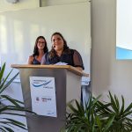 Abschlussfeier Vollzeit 2023 - Lia Pilarczyk und Amy Hochberger - Klassensprecherinnen 2BFW2/1